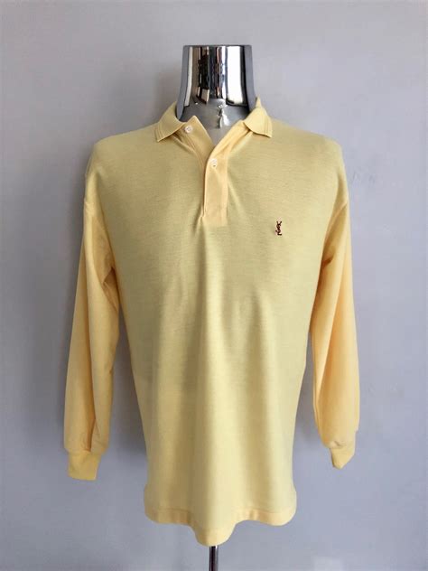 yellow ysl shirt|ysl shirts for men uk.